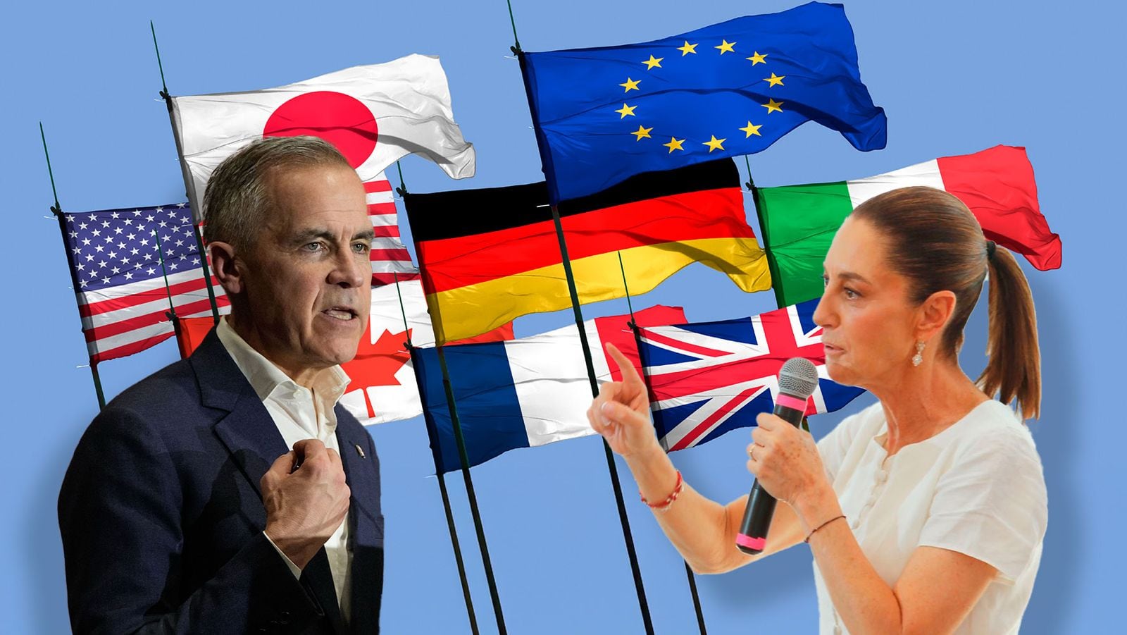 Carney invita a Sheinbaum a la cumbre del G7 en Canadá Carney invita a Sheinbaum a la cumbre del G7 en Canadá