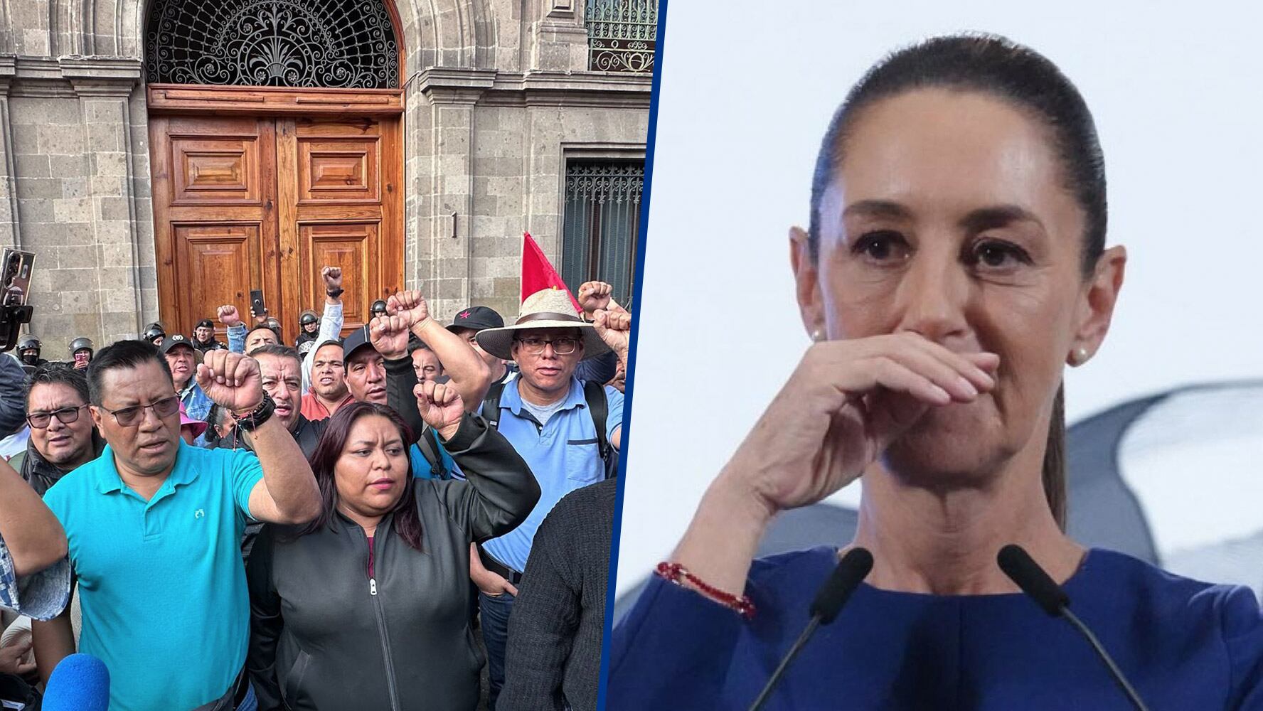 CNTE exige diálogo tras cancelación de reunión con Sheinbaum CNTE exige diálogo tras cancelación de reunión con Sheinbaum