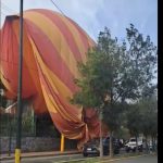 Desplome de globo en Teotihuacán deja 12 heridos