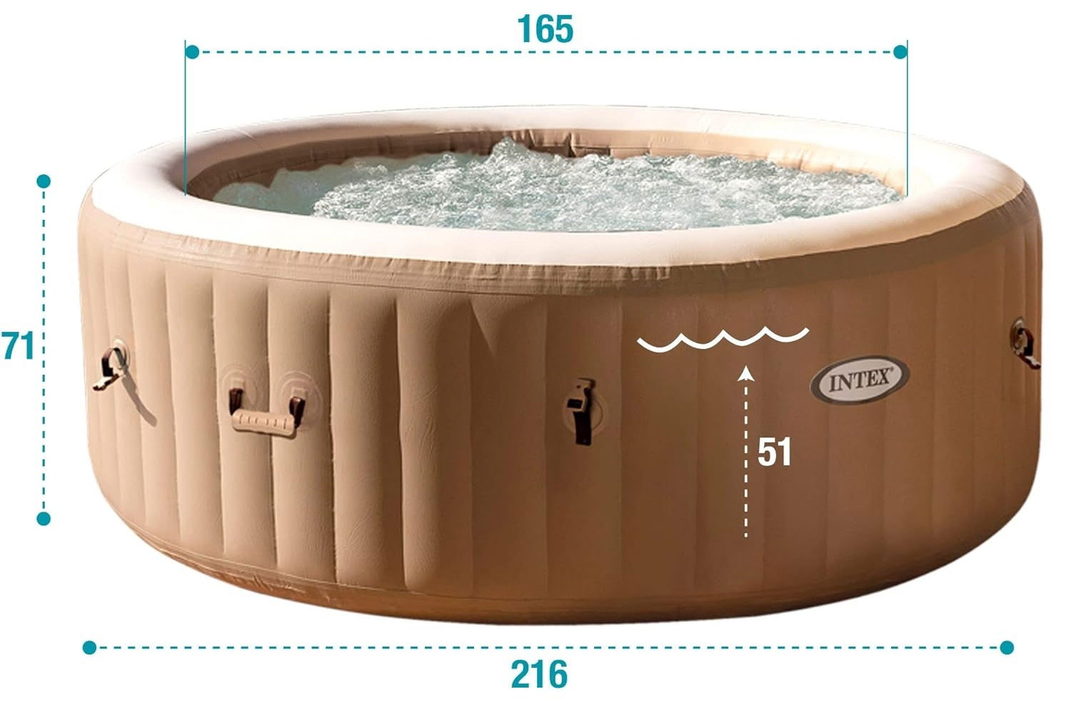 Intex 28428EX Spa hinchable medidas