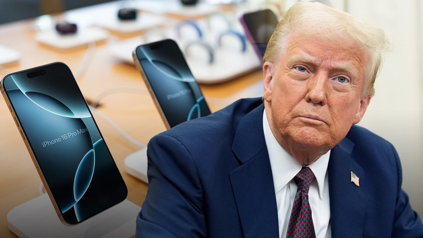 Trump amenaza con aranceles del 25% a Apple Trump amenaza con aranceles del 25% a Apple