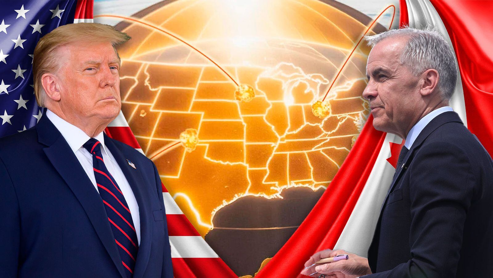 “Trump Ofrece Protección Gratuita a Canadá si se Une a EE.UU.” "Trump Ofrece Protección Gratuita a Canadá si se Une a EE.UU."