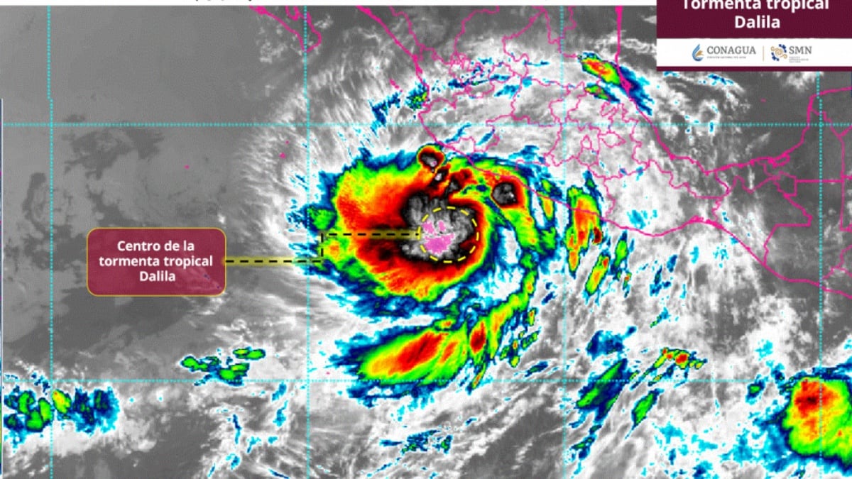 “Alerta por Tormenta Tropical ‘Dalila’ en el Pacífico” "Alerta por Tormenta Tropical ‘Dalila’ en el Pacífico"