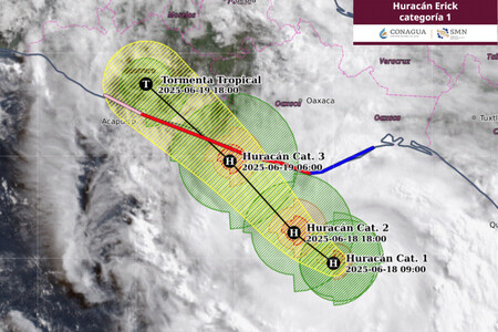 Erick azota México: de huracán a depresión tropical en 24 horas