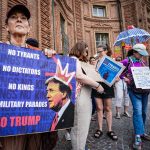 “Protestas Globales en Contra del Desfile de Trump” "Protestas Globales en Contra del Desfile de Trump"