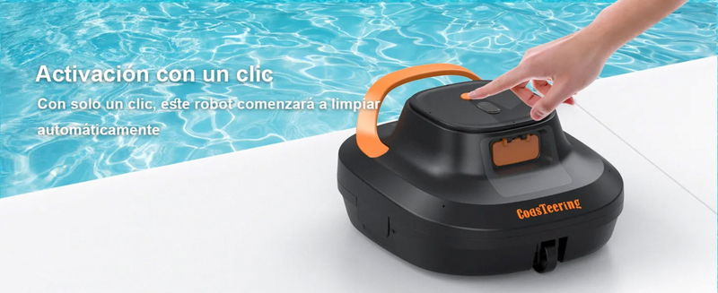 Robot limpiador de piscinas con gran descuento en TEMU