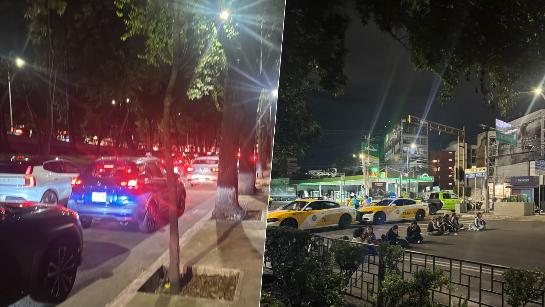 Bloqueos y tráfico en CDMX por manifestaciones en Av. Universidad Bloqueos y tráfico en CDMX por manifestaciones en Av. Universidad