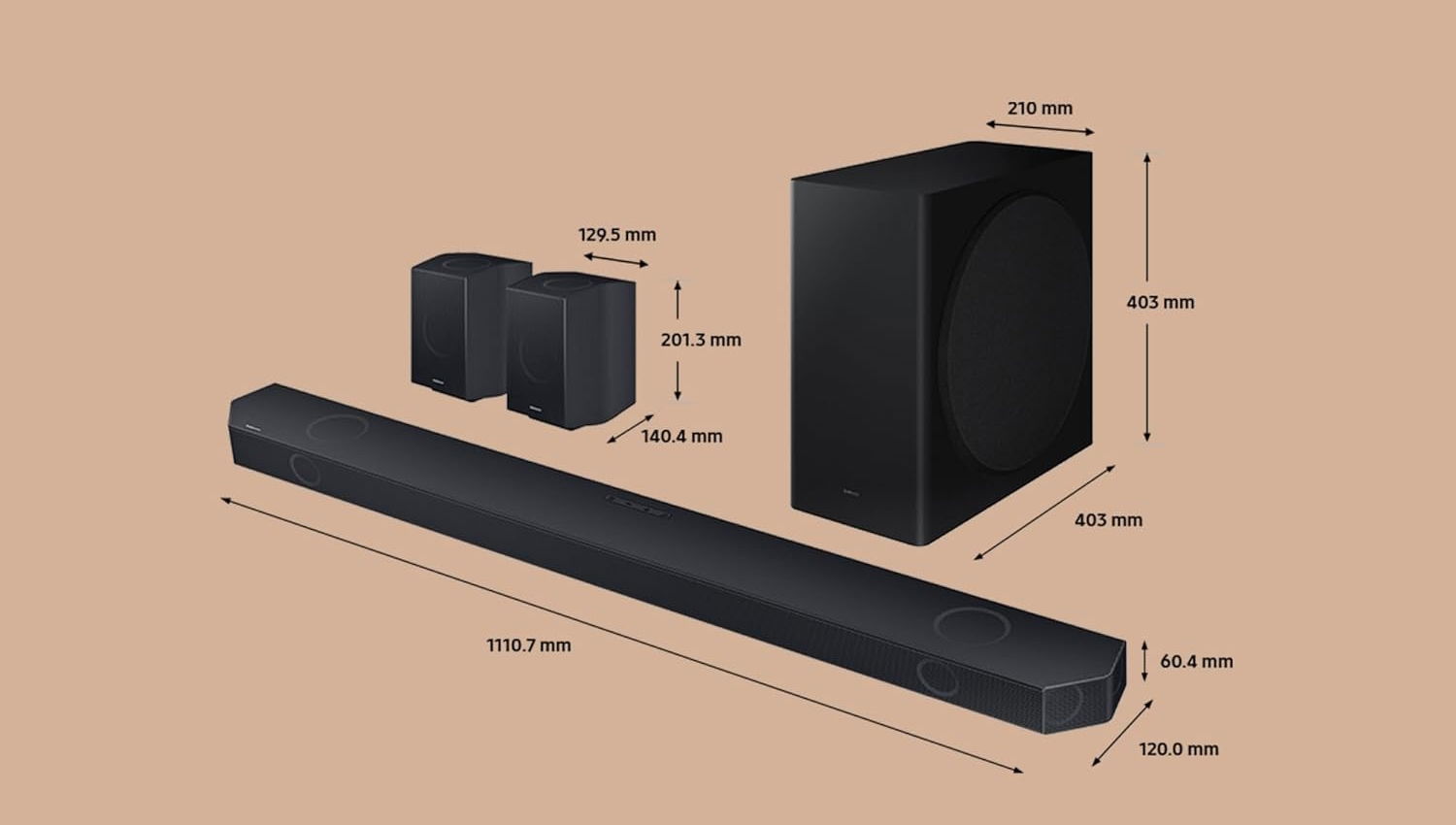 Samsung HW-Q930D:ZF medidas